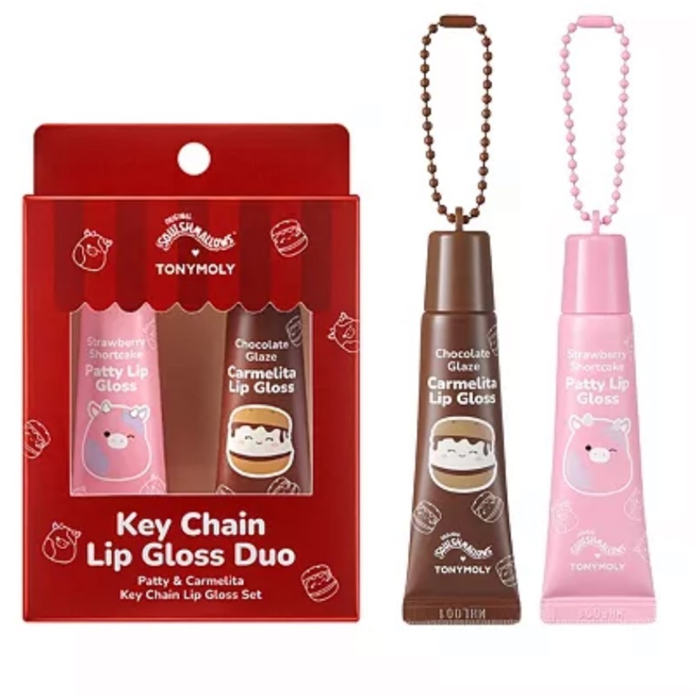 TONYMOLY Key Chain Lip Gloss Duo